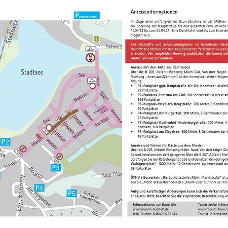 Zentral Gelegenes Ferienzimmer Moellner Seestrasse Eksteriør billede